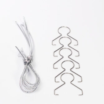 5 LED Dekokugeln mit Fernbedienung silber-glitzernd - ∅ 80mm-474