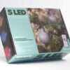 5 LED Dekokugeln mit Fernbedienung silber-glitzernd - ∅ 80mm-0
