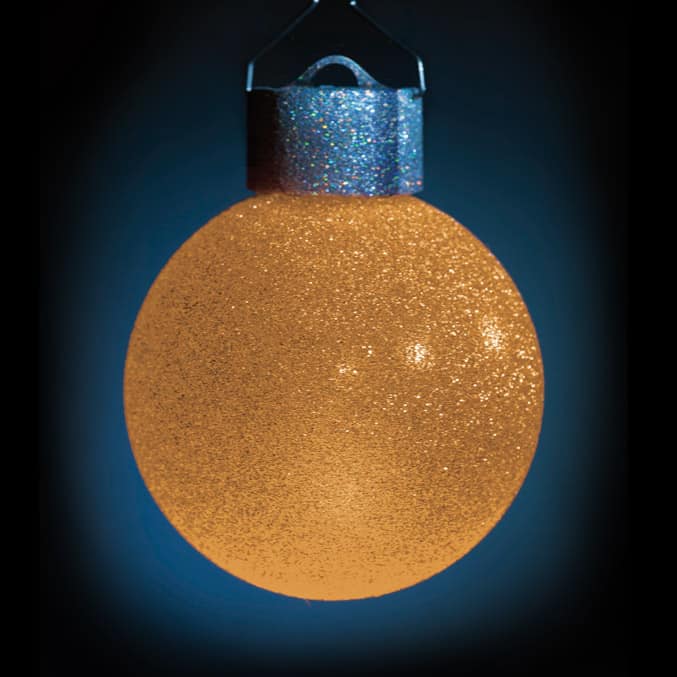 5 LED Dekokugeln mit Fernbedienung silber-glitzernd - ∅ 80mm-470