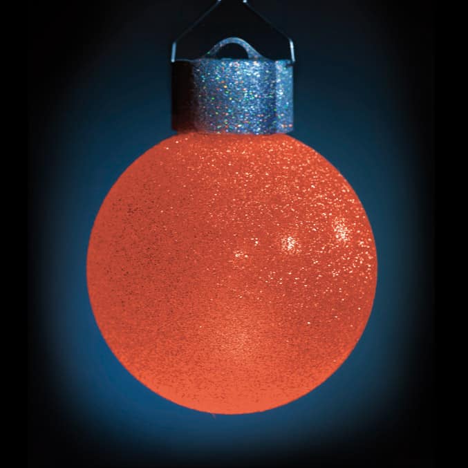 5 LED Dekokugeln mit Fernbedienung silber-glitzernd - ∅ 80mm-472